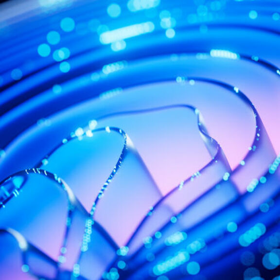 Abstract blue glitter wave