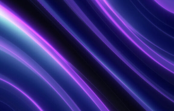 Abstract Wave Purple Glow Neon Energy