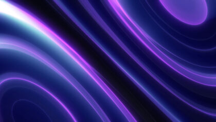 Abstract Wave Purple Glow Neon Energy