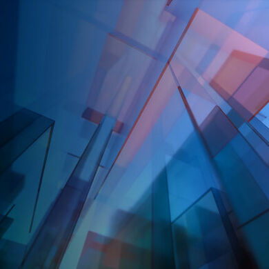 Abstract colorful glass