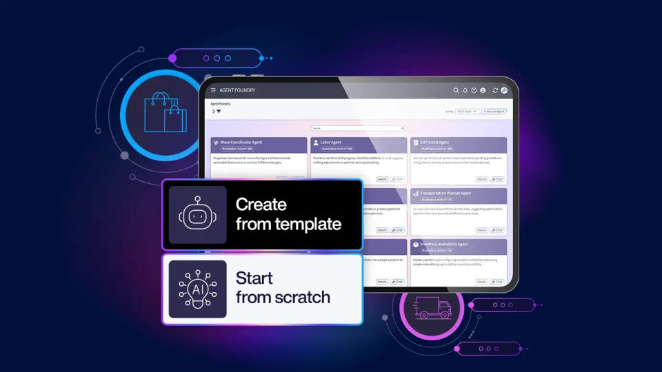 Layers of screenshots to show agents being built for AI purposes