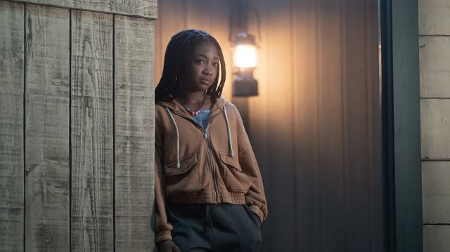 Leah Sava Jeffries as Annabeth Chase in Season 1 of Percy Jackson and the Olympians (Disney/Davis Bukach)