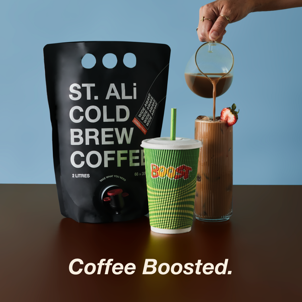 Boost Juice: Boost x ST. ALi: Coffee Boosted
