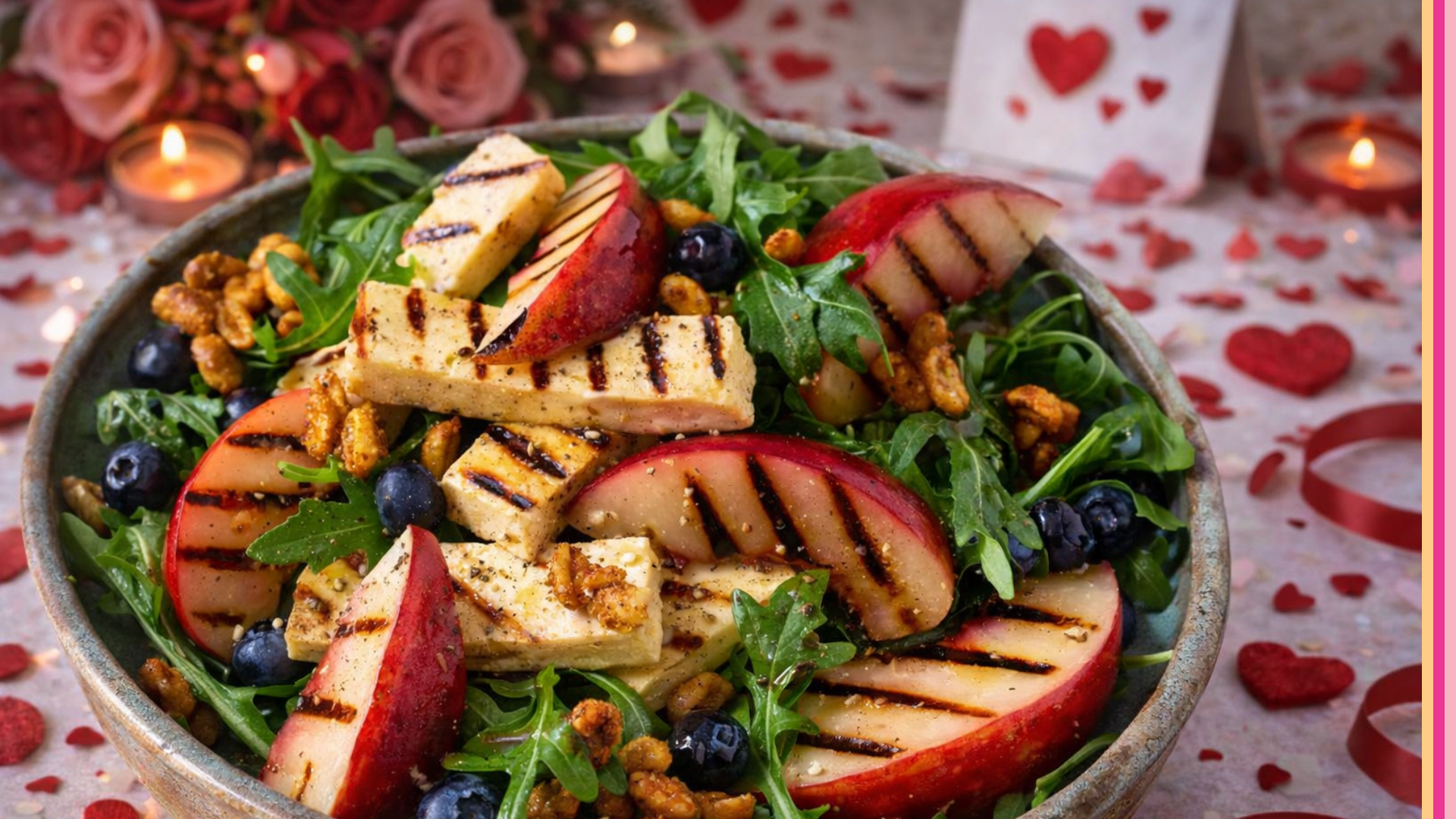 Grilled Nectarine & Haloumi Salad