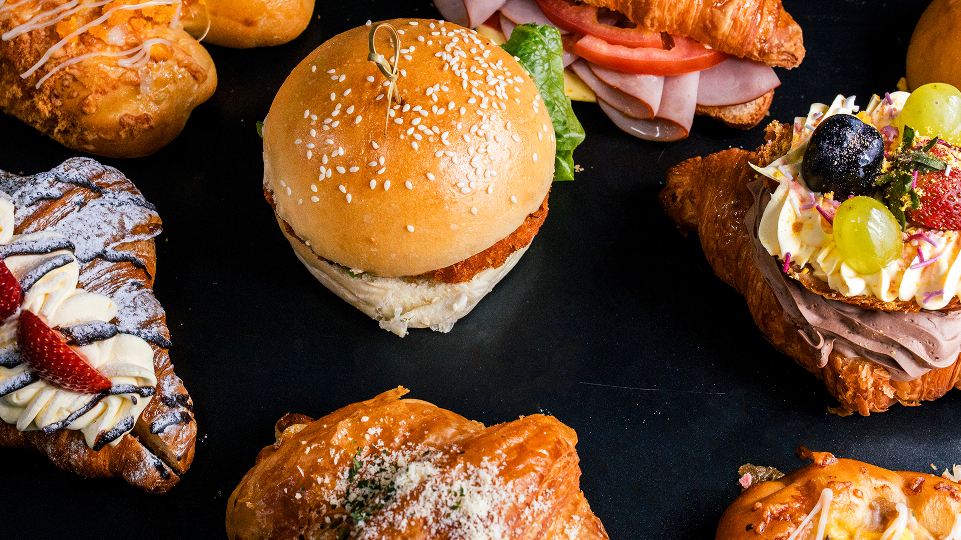 Burger and Pastries 