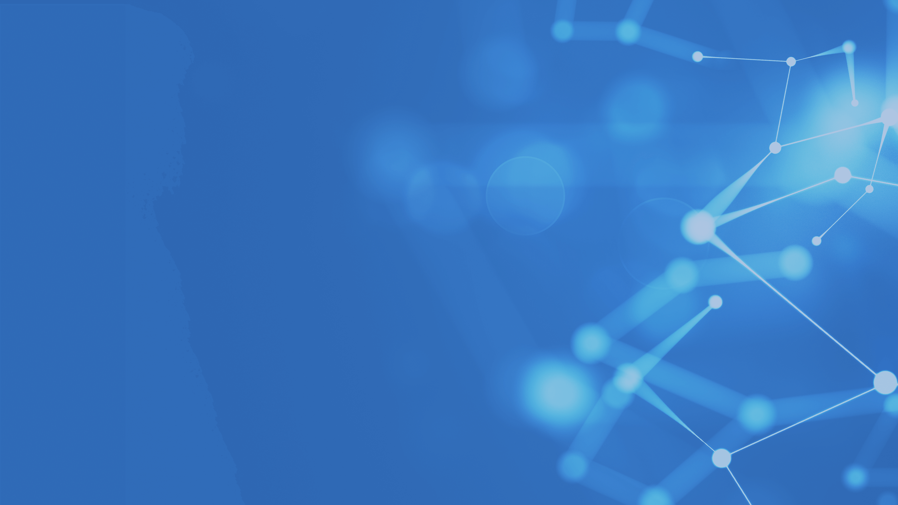 Abstract image of blue line and dots.