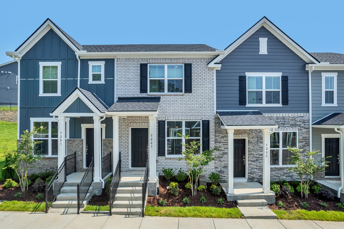 townhome exteriors with brick and hardieplank®