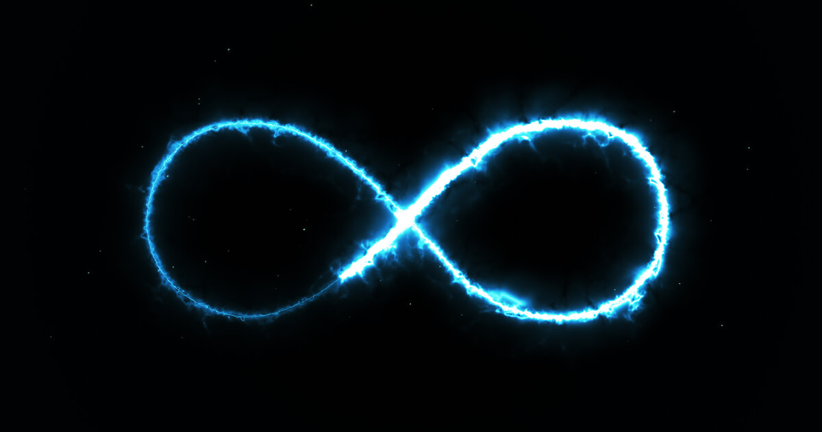 Abstract image of an infinity symbol.