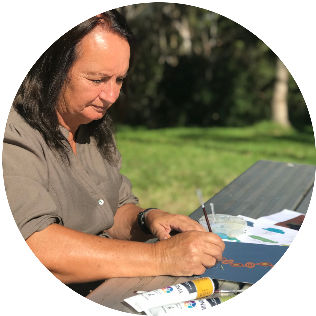 Aboriginal Artist Cheryl Moggs OAM Aboriginal Artist Cheryl Moggs OAM