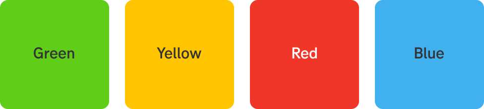 Good use of contrast