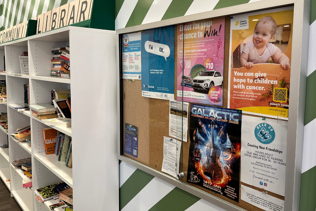 Community Noticeboard at Grand Central