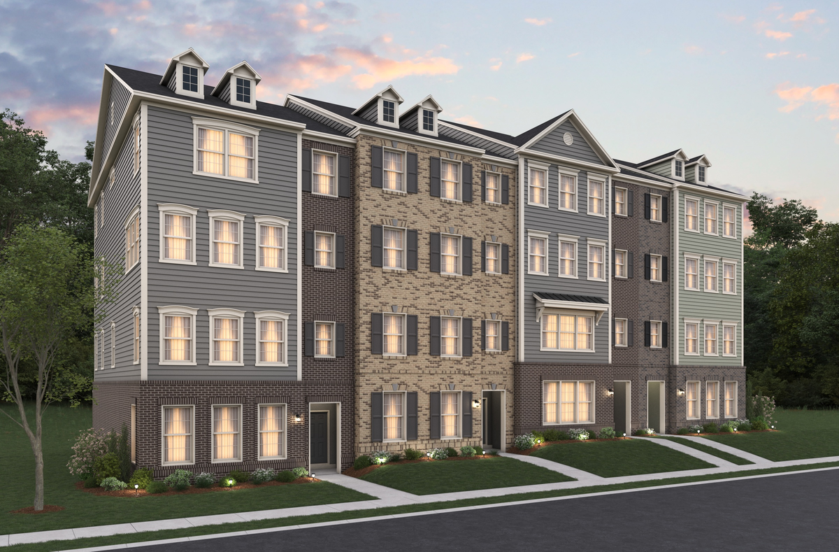 2-story, 1-car garage condo exterior