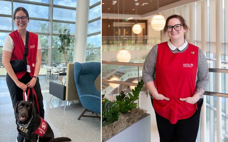 Mackenzie and Lauren are both team members and volunteers at Moffitt.