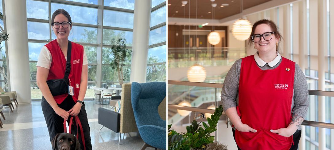 Mackenzie and Lauren are both team members and volunteers at Moffitt.