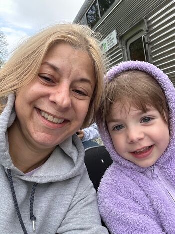Danielle Sweet with her niece, Faye