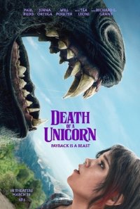 Death of a Unicorn Film Poster with jenna Ortega