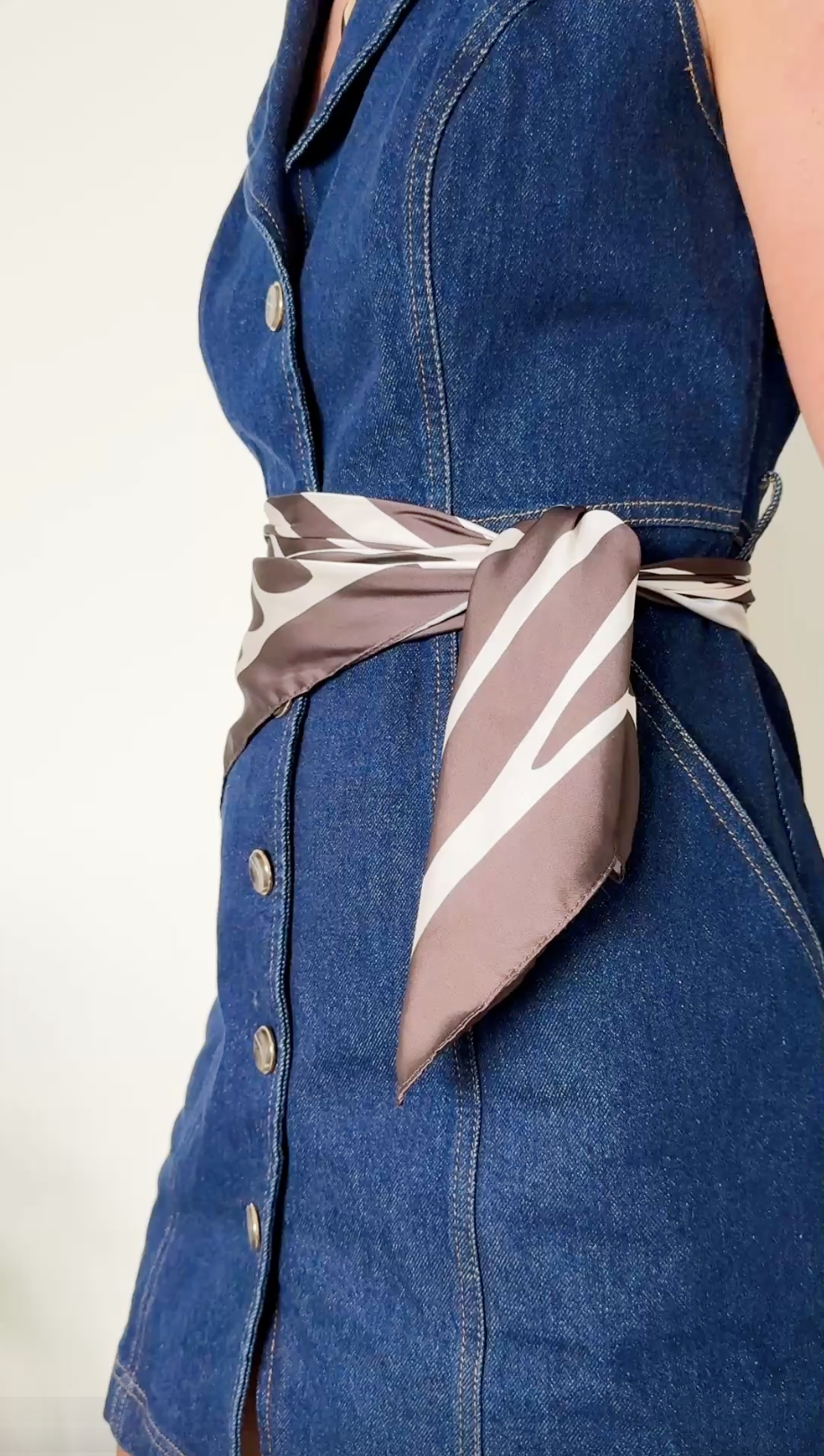 Denim & Scarf