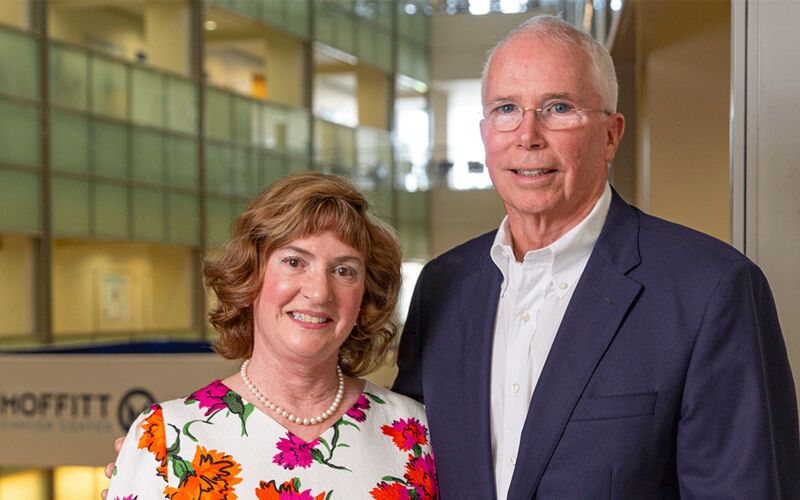 Doreen and Richard Dimmitt’s gift will provide funding for nursing education, training programs and technology at Moffitt.