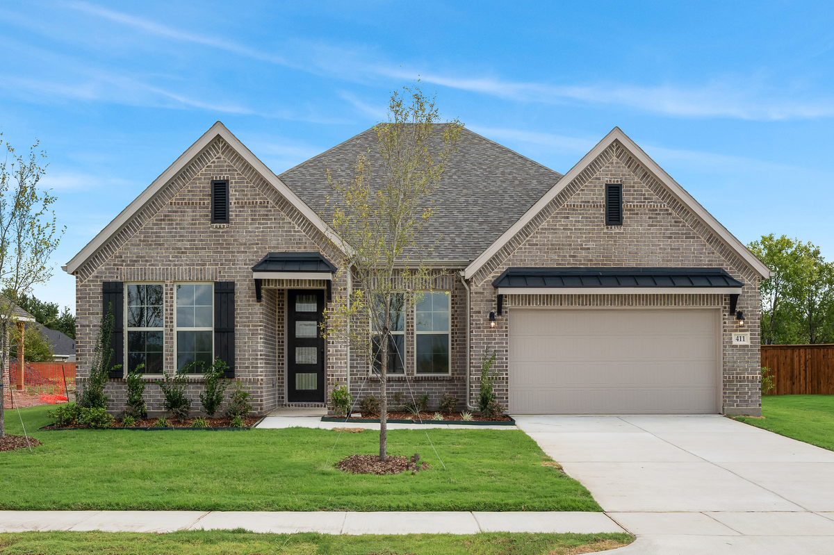 exterior of home with brown brick