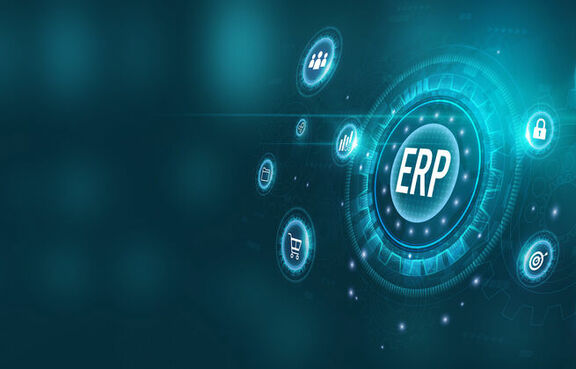 Digital artwork representing an enterprise resource planning platform