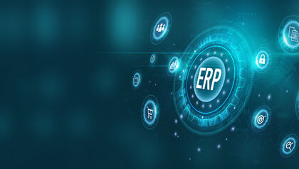 Digital artwork representing an enterprise resource planning platform
