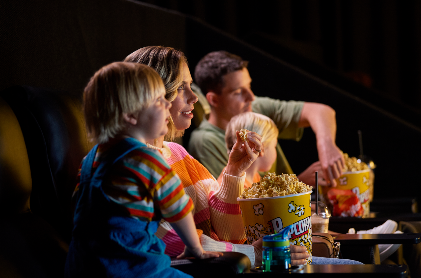 Family in cinema