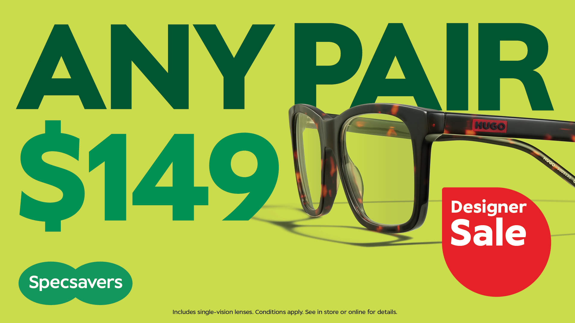 Specsavers Big Name Designer Sale