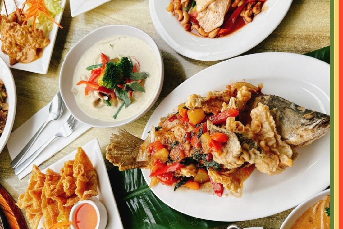 A variety of dishes from Khao Thai