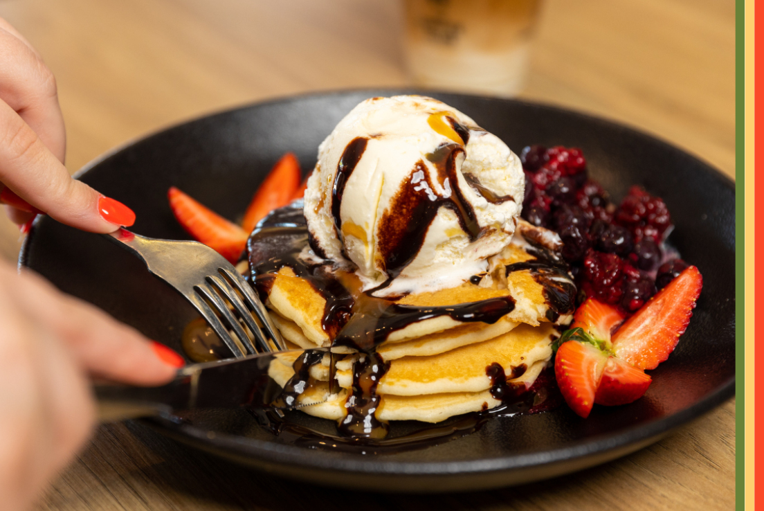 A sweet pancake dish from The Coffee Club. 