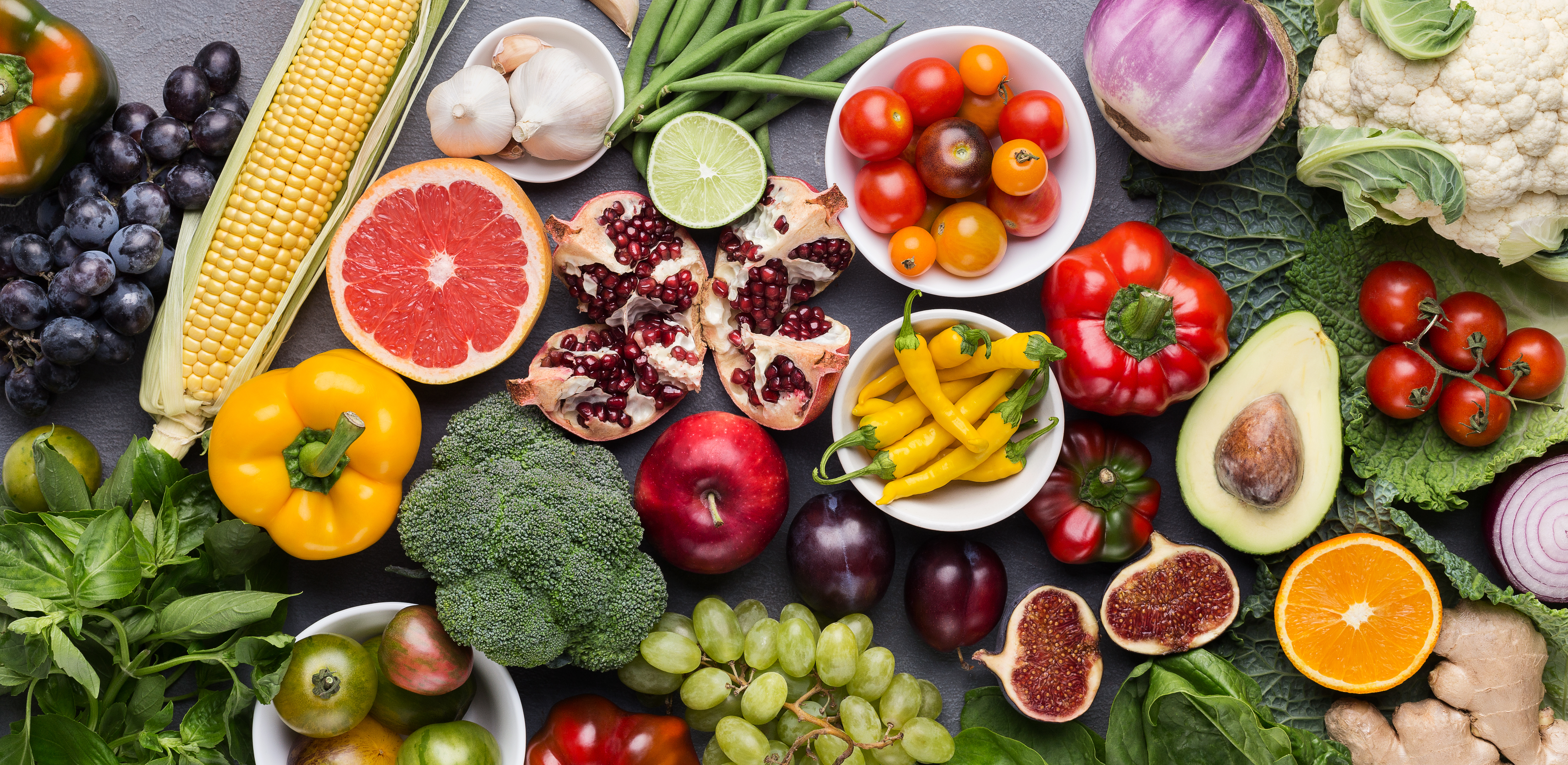 fresh fruit and vegetables