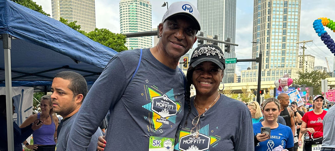 Dr. Lee Green and his wife at Miles for Moffitt.