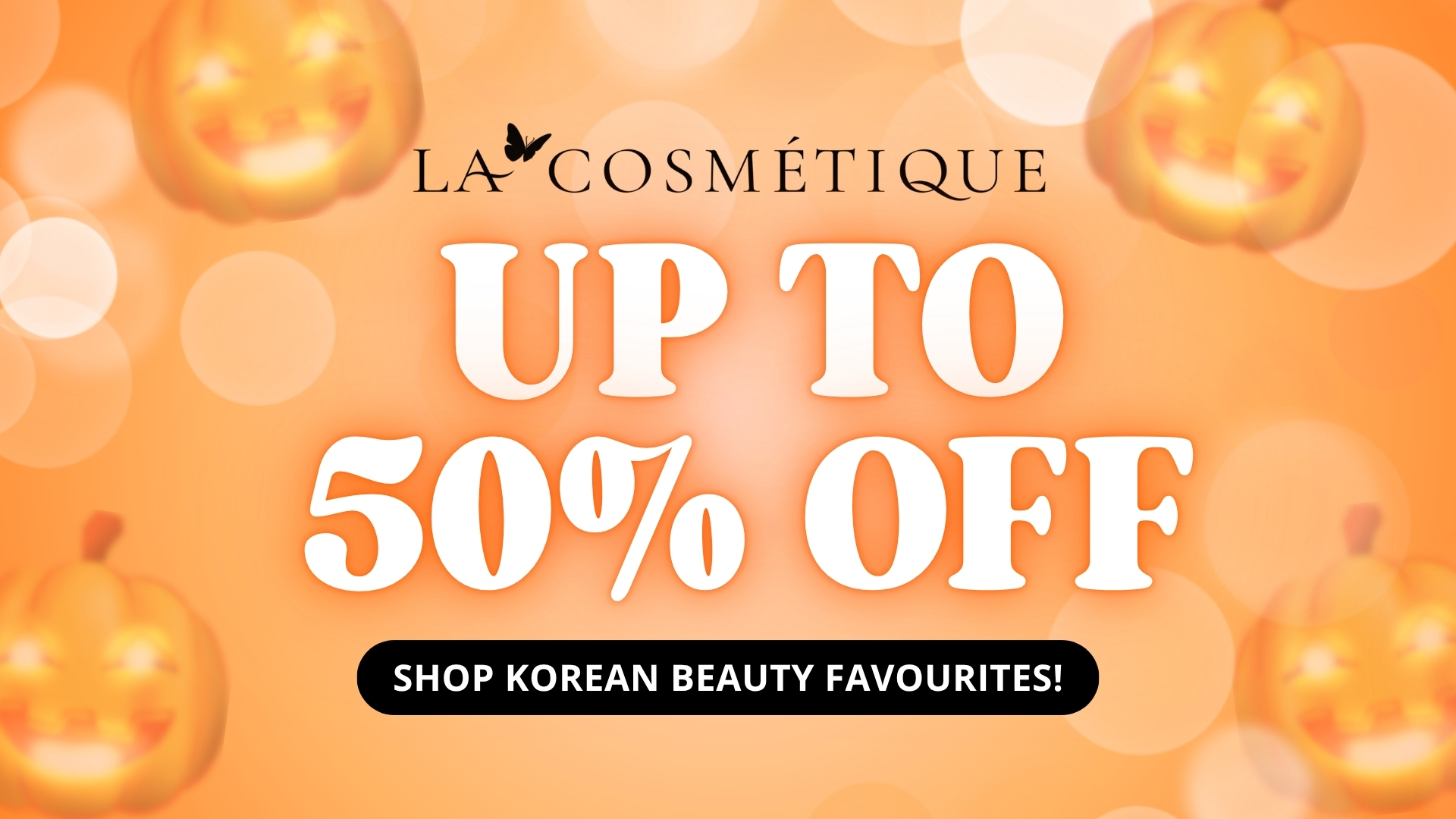 La Cosmetique October Treats sale with up to 50% off selected Korean skincare, makeup and beauty favourites.