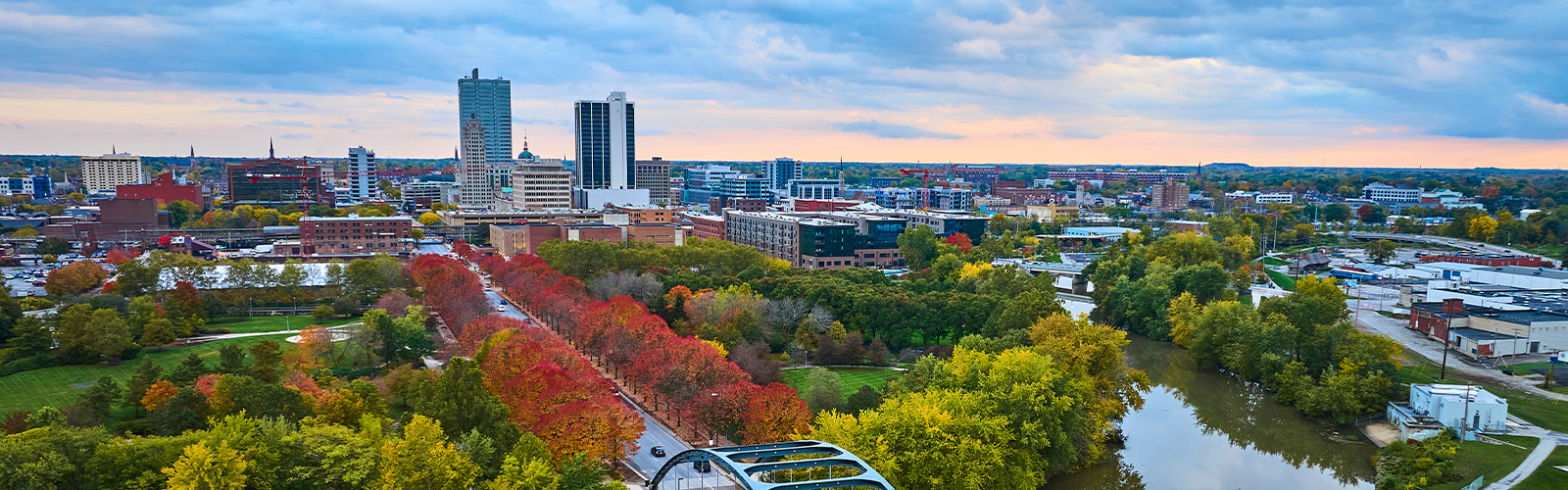 A view of an Indiana skyline