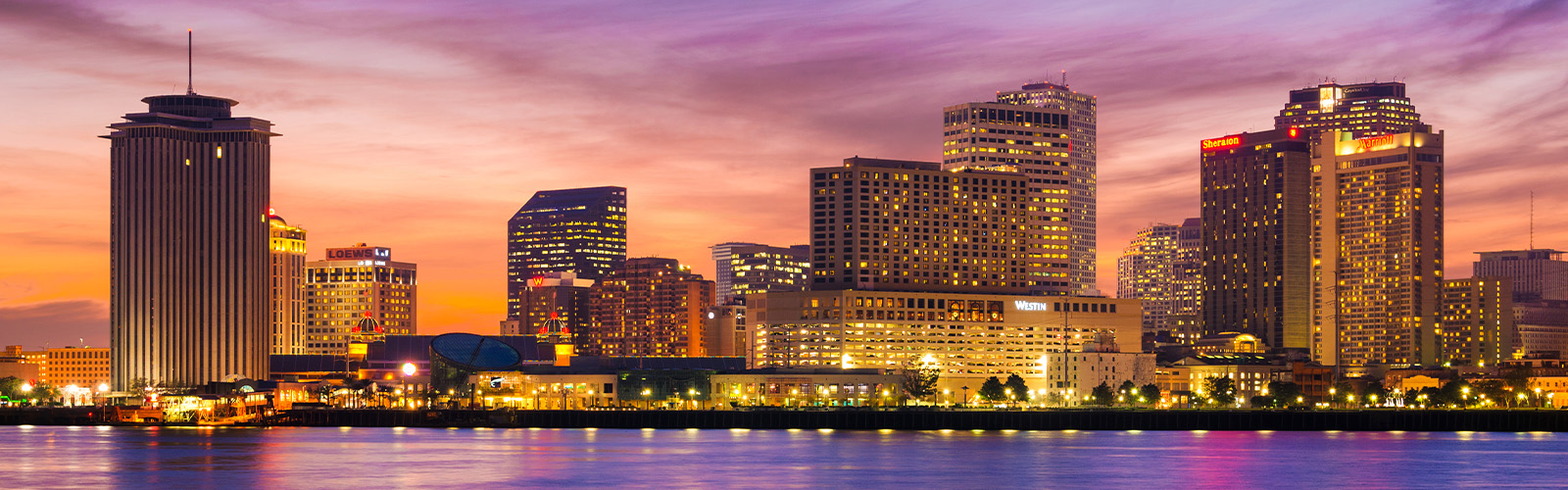 A view of a Louisiana skyline