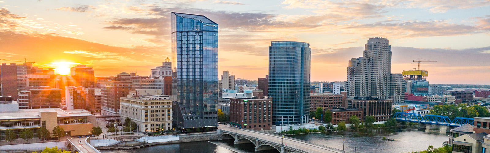 A view of a Michigan skyline