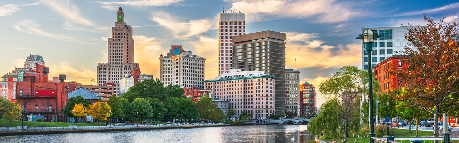 A view of a Rhode Island skyline