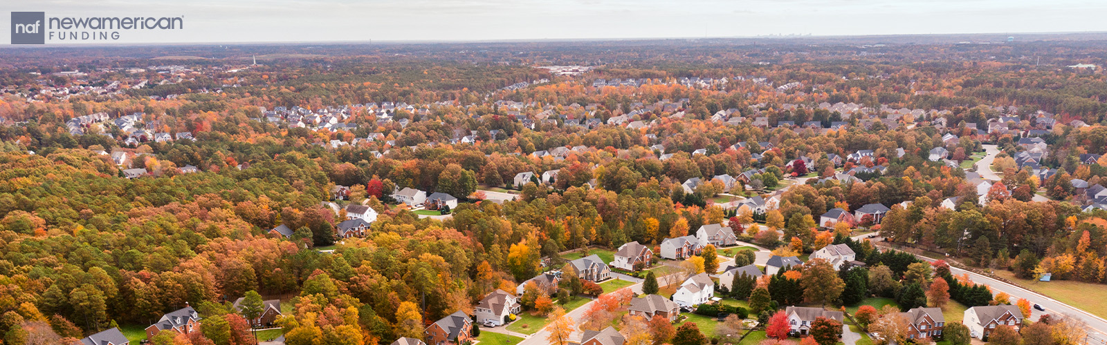 Aerial view of Virginia neighborhood