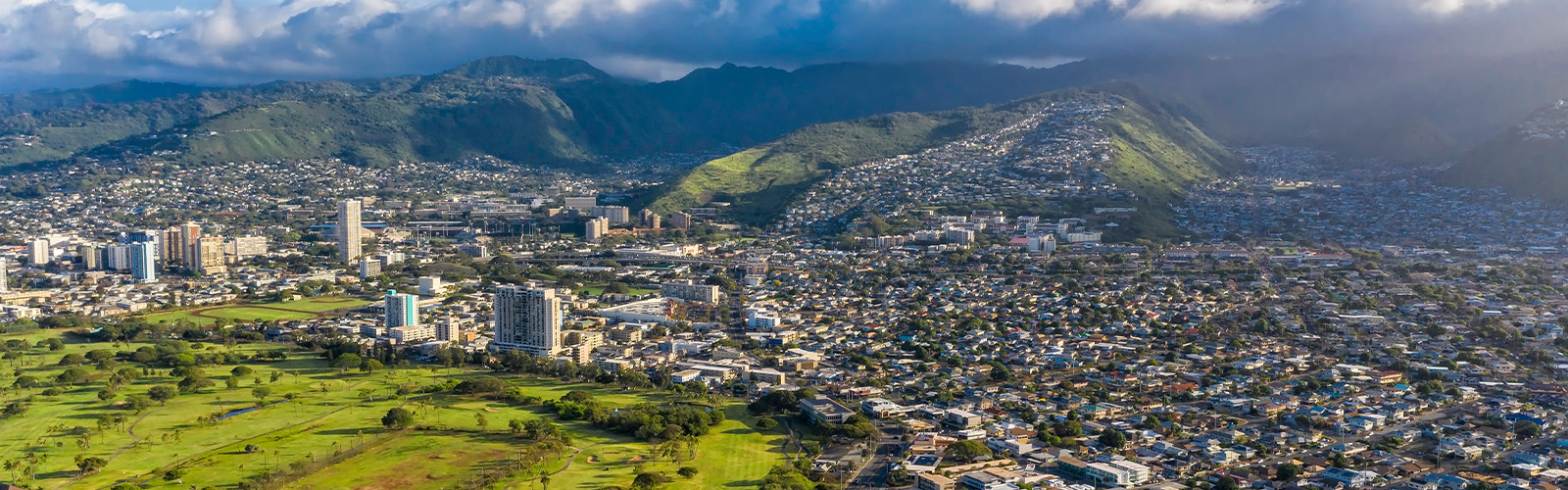 View of city in Hawaii.