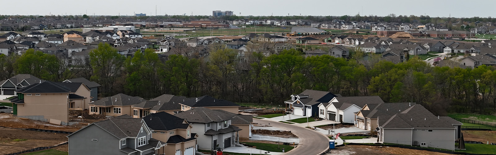 View of city in Kansas.