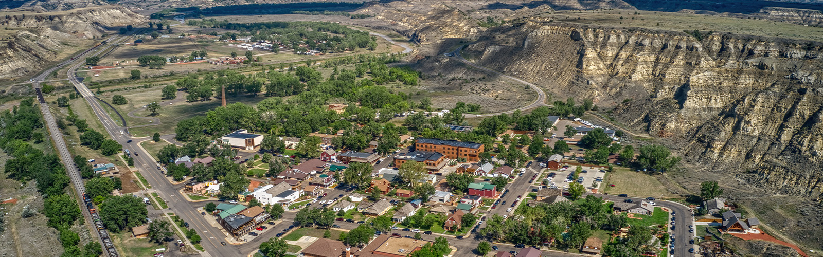 View of city in North Dakota.