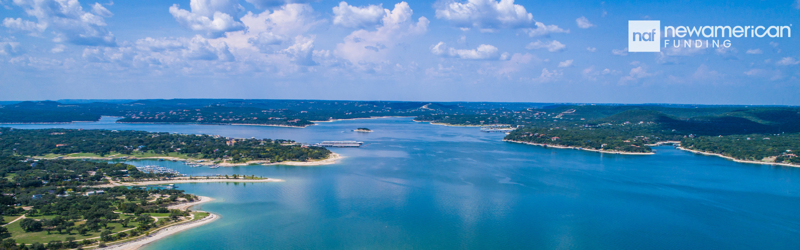 Aerial view of Texas neighborhood