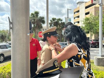 ICU Nurse Navy Commissioning Ceremony
