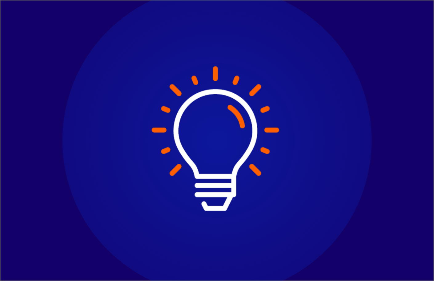 Icon of a light bulb, symbolizing creativity or idea generation