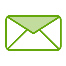 Light green envelope icon