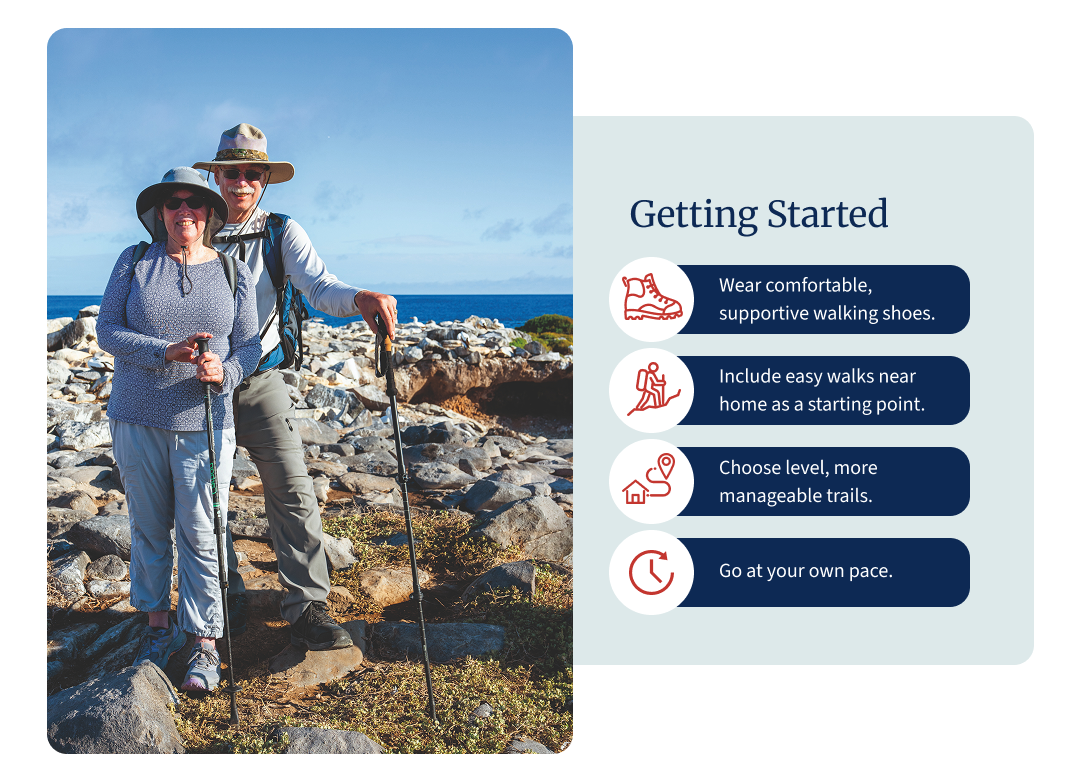 getting started hiking infographic
