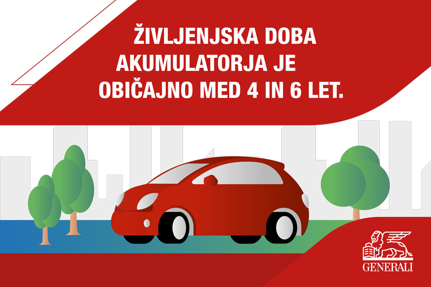 Grafika: Življenjska doba akumulatorja je običajno med 4 in 6 let.