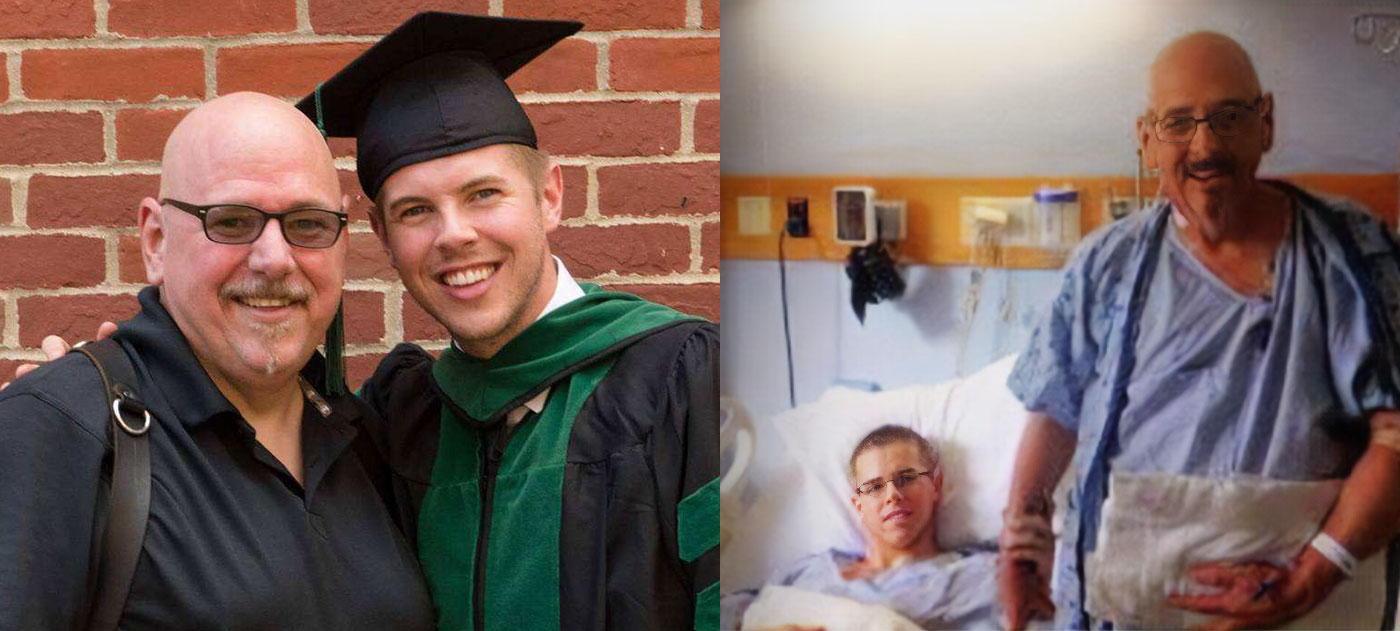 Linscott pictured with father