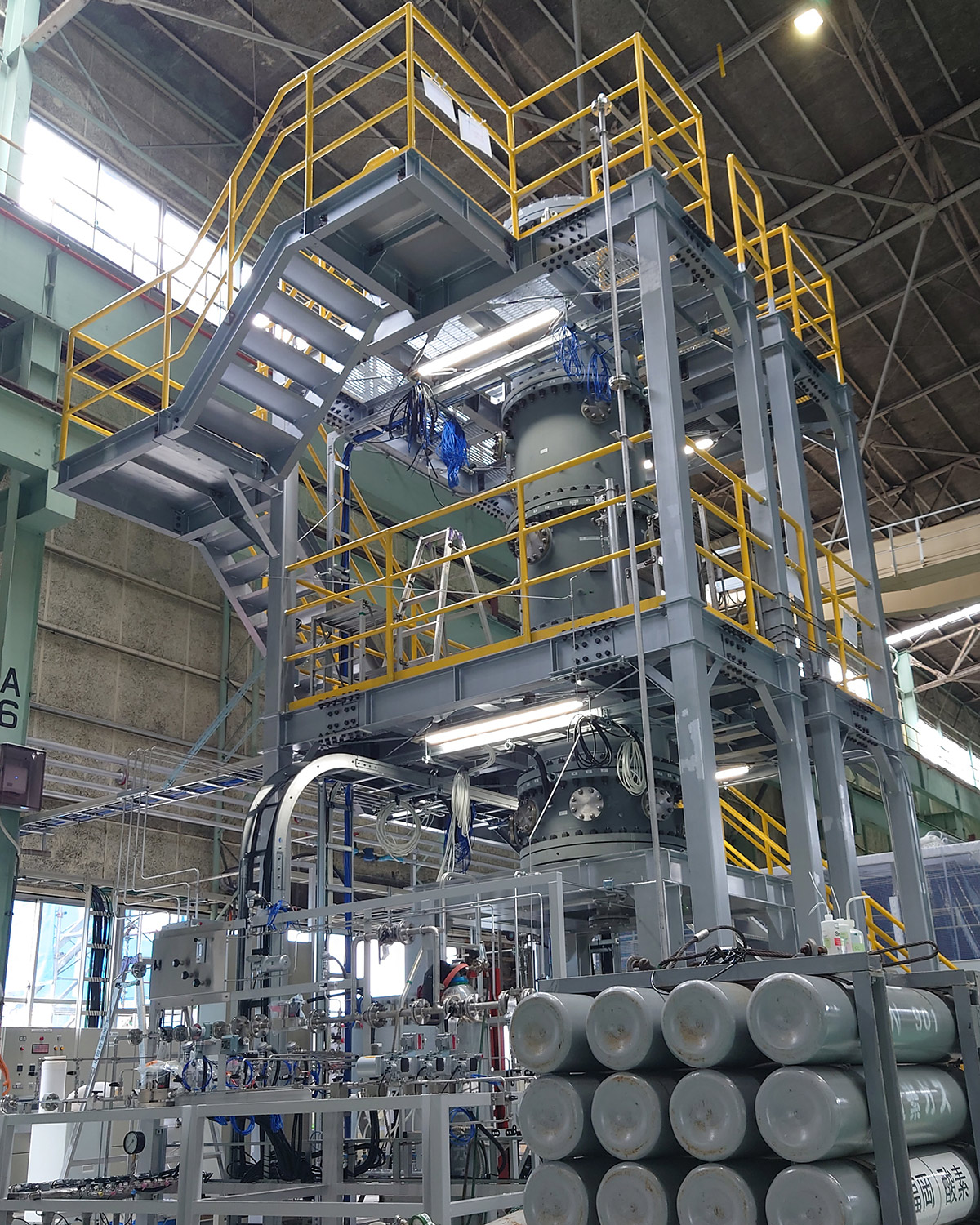 MHI conducted continuous methane pyrolysis tests using pressurized fluidized bed equipment