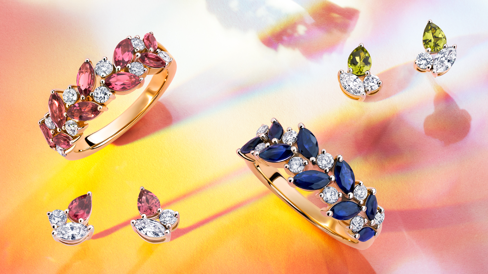 From the deep greens of emerald to the fiery glow of ruby — every gemstone tells a story and every hue captures a feeling. Discover the beauty in every shade and let each hue be a graceful expression of who you are.