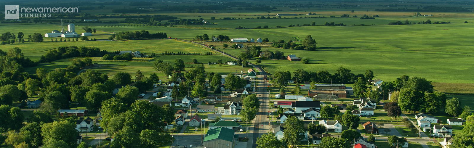 Aerial view of Ohio neighborhood